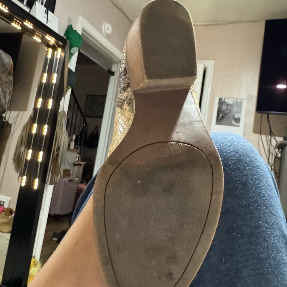 Sugar Tarah Snakeskin Pattern Ankle Booties View 4